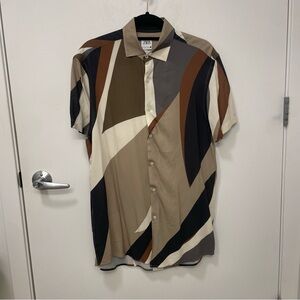 Zara viscose button down